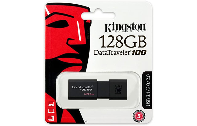 La pendrive Kingston DataTraveler 100 da 128 GB