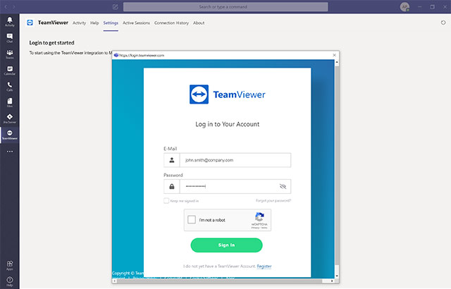 L'integrazione di TeamViewer in Microsoft Teams