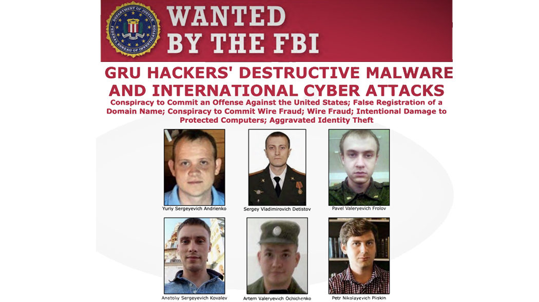 Stati Uniti: 6 agenti russi dietro i più gravi attacchi cyber globali