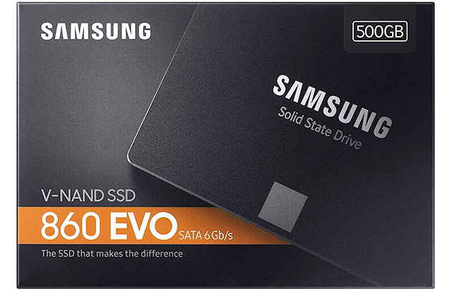 L'unità SSD di Samsung modello 860 EVO da 500 GB