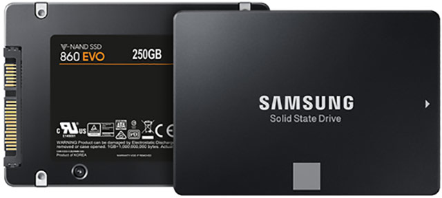 La SSD da 250 GB di Samsung (serie 860 EVO) in sconto su eBay