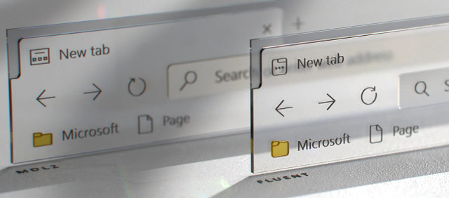 Le nuove icone di Microsoft Edge in stile Fluent Design