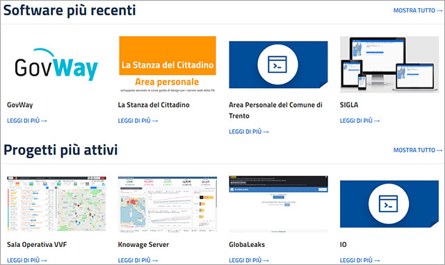 Il catalogo di software di Developers Italia per la Pubblica Amministrazione