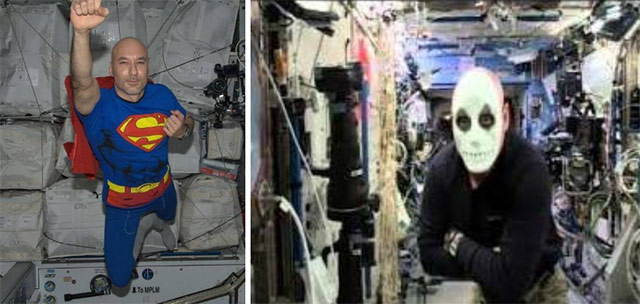 I festeggiamenti di Halloween sulla ISS