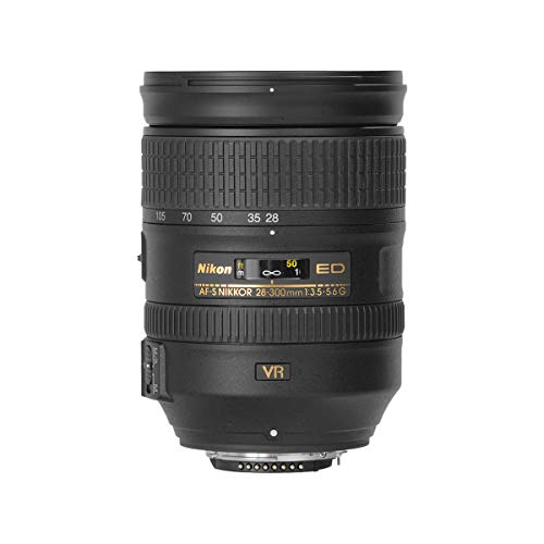 Nikon Nikkor Obiettivo AF-S 28-300 mm F/3.5-5.6G ED VR, Nero [Versione EU]