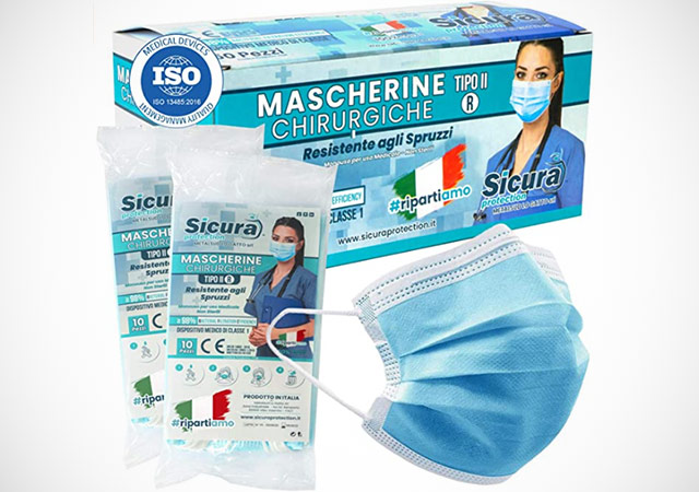 Mascherine chirurgiche con marchio CE prodotte in Italia