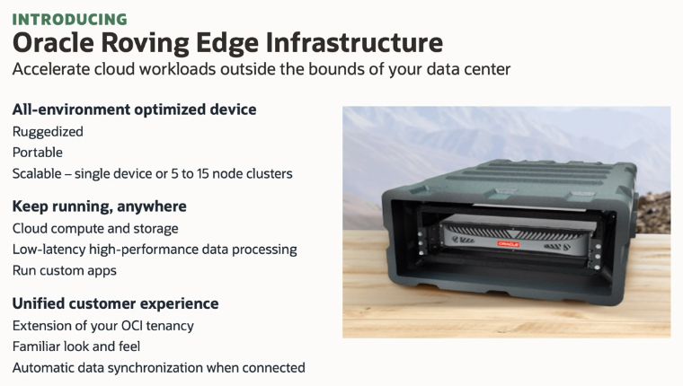 Oracle Roving Edge Infrastructure: caratteristiche
