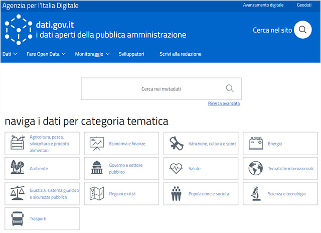 Il portale dati.gov.it