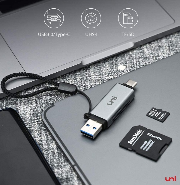 Lettore di Schede UNI USB to USB-C - 1