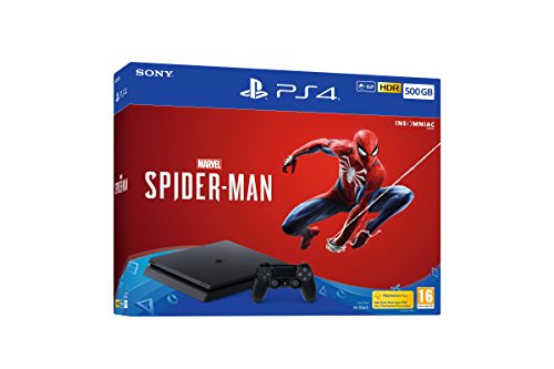 Sony PlayStation 4 500GB Console (Black) with Marvel’s Spider-Man [Edizione: Regno Unito]