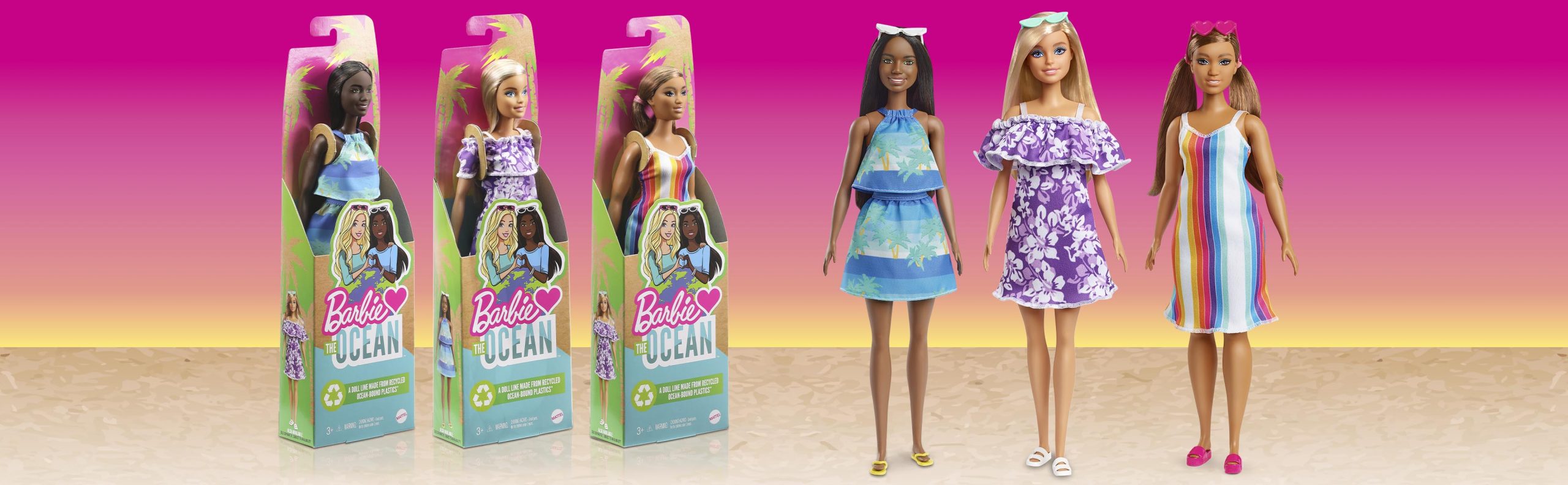 La Barbie amica degli oceani è fatta con plastica riciclata