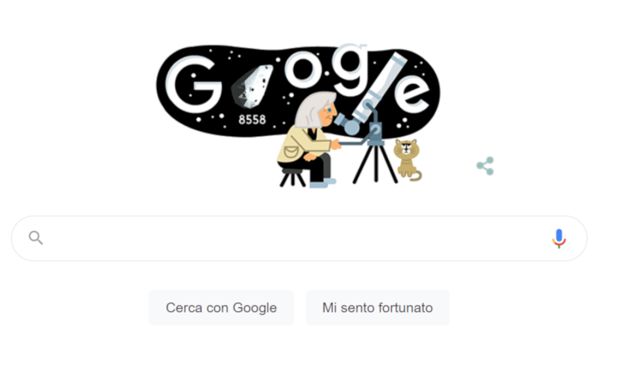 Google dedica il Doodle in 3D a Margherita Hack