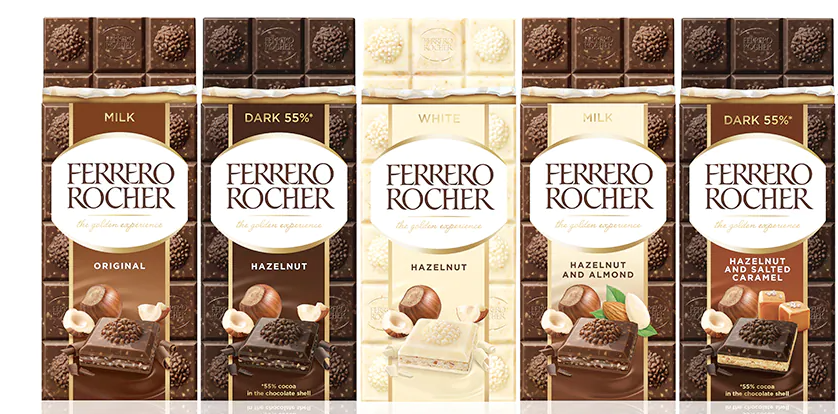 Ferrero Rocher entra nel mercato delle tavolette di cioccolato