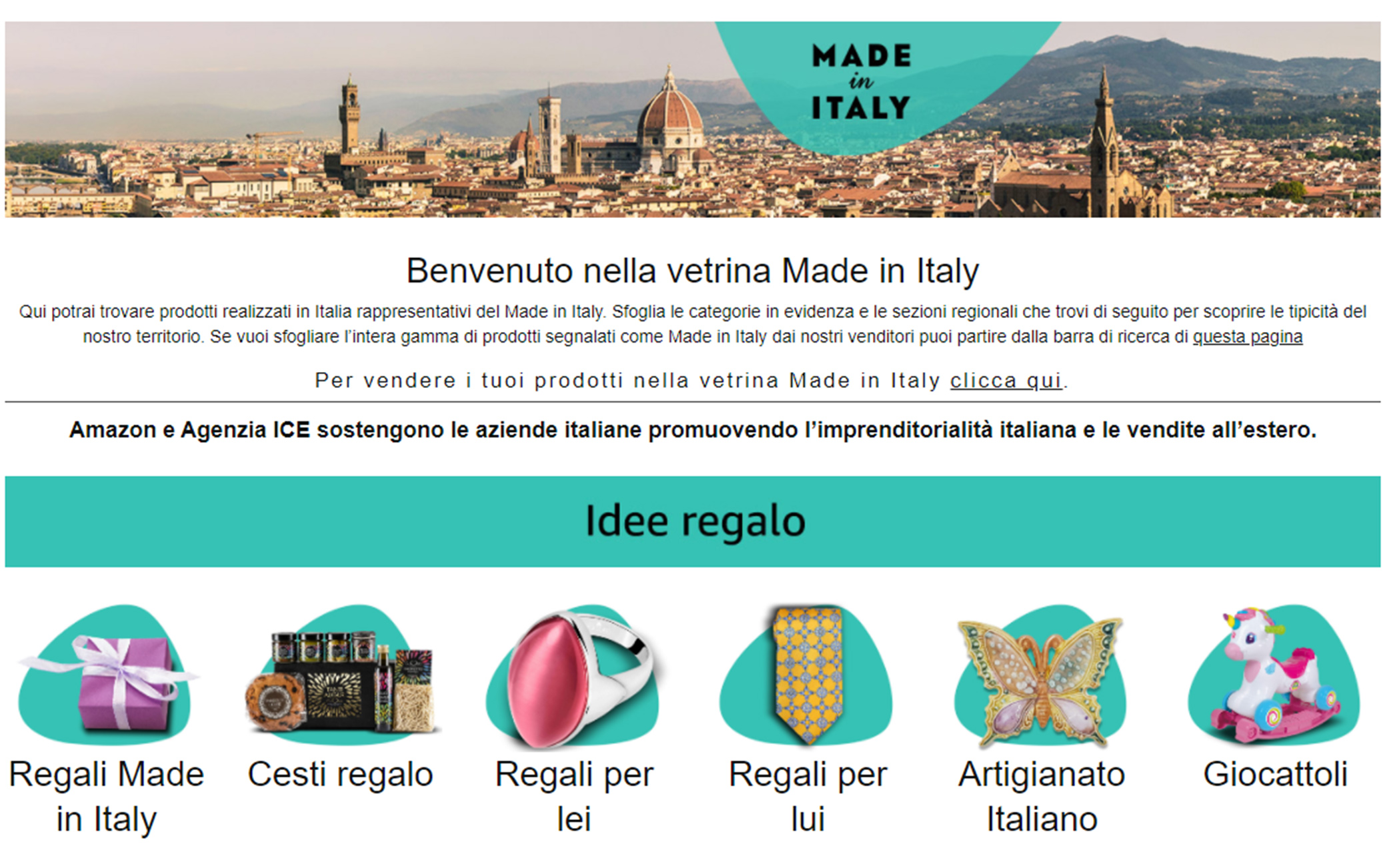 Amazon e la Vetrina del Made in Italy, ecco i prodotti più venduti