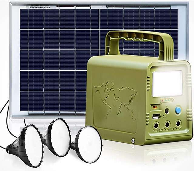 Il kit fotovoltaico di emergenza ECO-WORTHY da 84 Wh