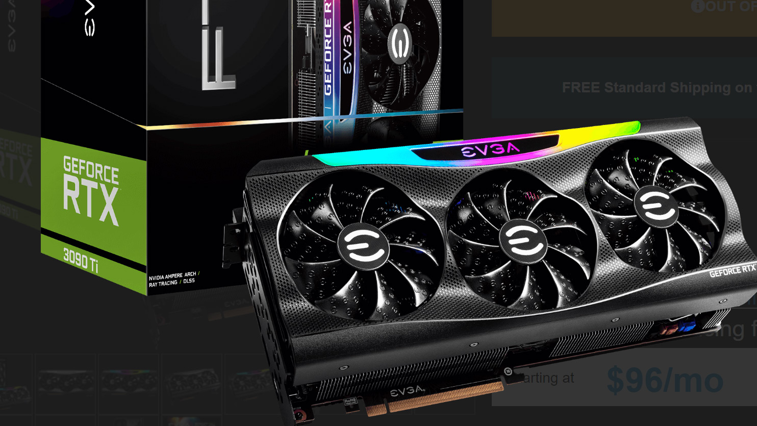 EVGA sconta di 1.000 dollari il prezzo di una scheda GeForce RTX 3090Ti