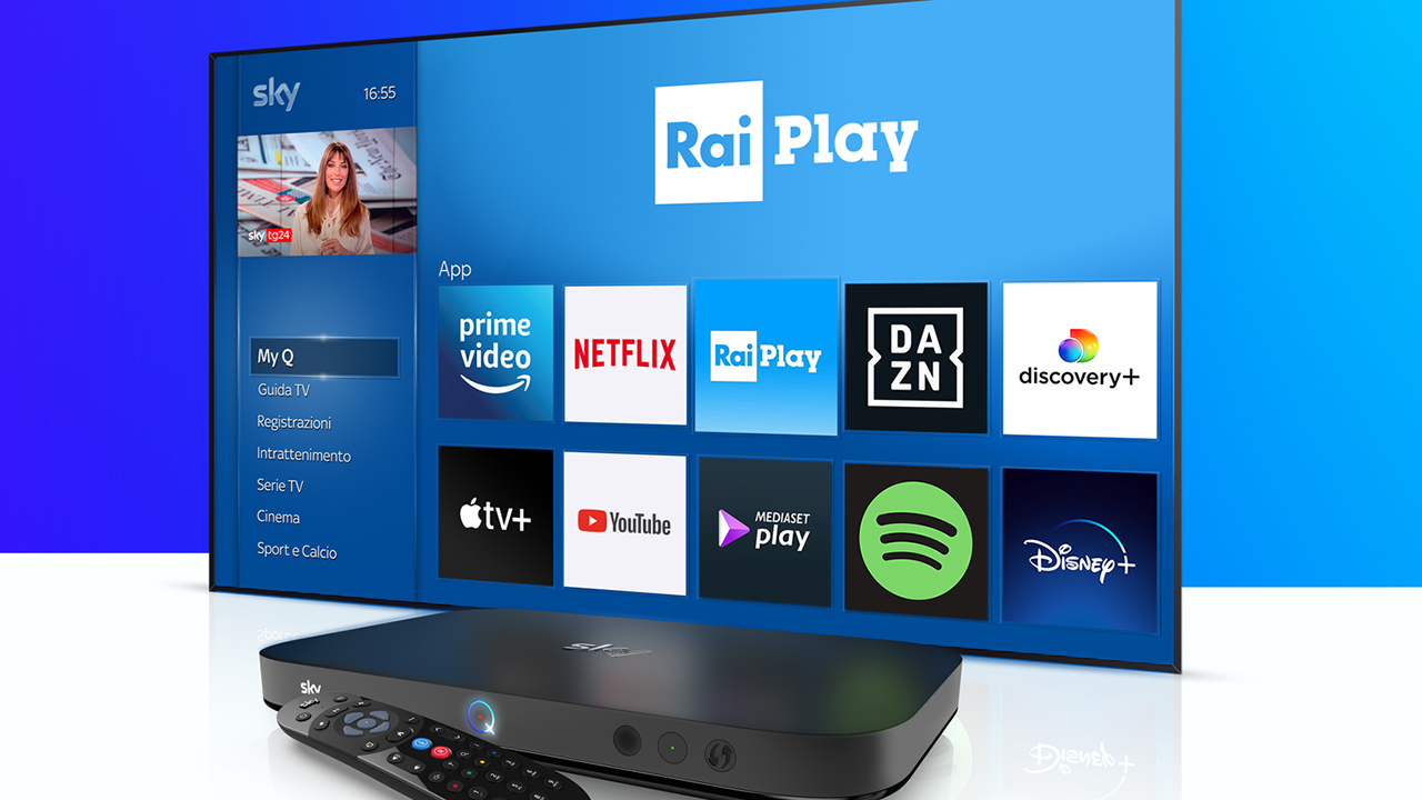 RaiPlay disponibile anche su SKY Q da oggi: accordo pluriennale tra RAI e SKY