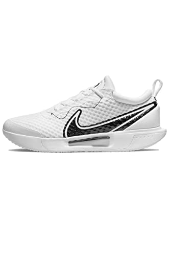 Nike Nikecourt Zoom PRO, Men’s Hard Court Tennis Shoes Uomo, White/Black, 44.5 EU