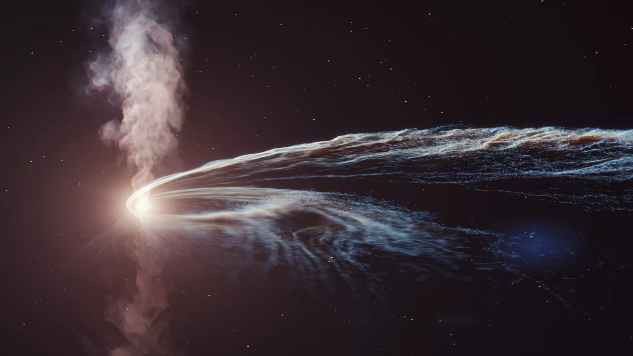 Un buco nero sta ”espellendo” parti di una stella anni dopo averla distrutta