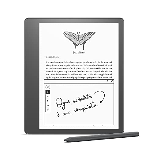Ti presentiamo Kindle Scribe | Il primo Kindle per la lettura e la scrittura, con schermo Paperwhite da 10,2’’ a 300 ppi | Con penna premium | 16 GB