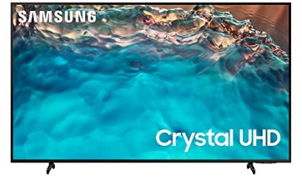 Samsung TV Crystal UHD UE43BU8070UXZT, Smart TV 43″ Serie BU8070, Crystal UHD 4K, Alexa e Google Assistant integrati, Black, 2022, DVB-T2
