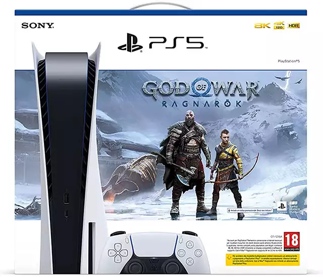 Il bundle con PS5 Standard Edition e God of War Ragnarok