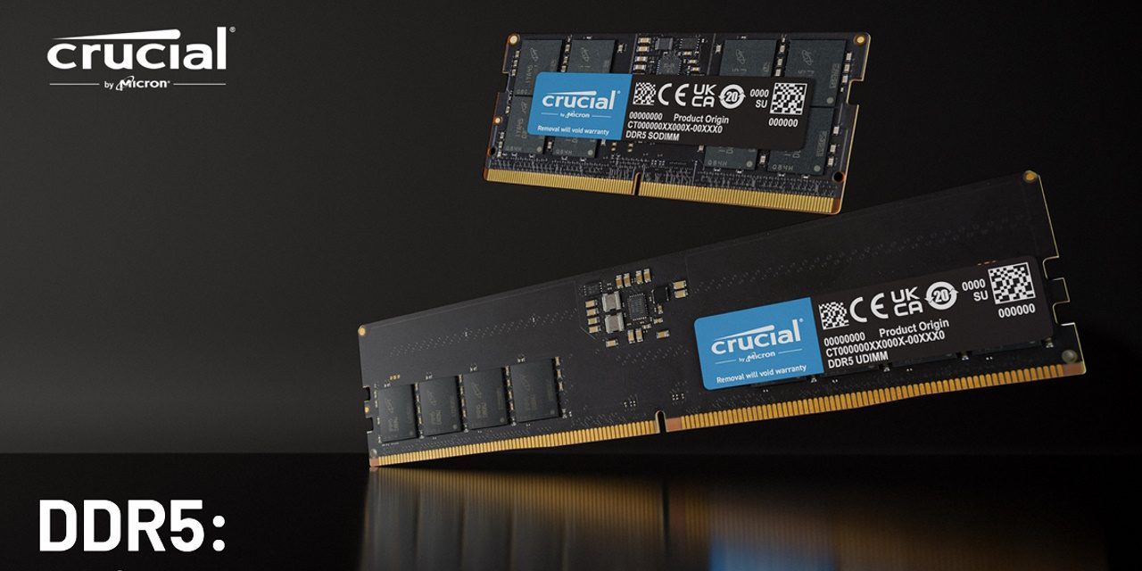 Crucial prepara moduli di memoria DDR5 con capacità di 24 e 48 GB