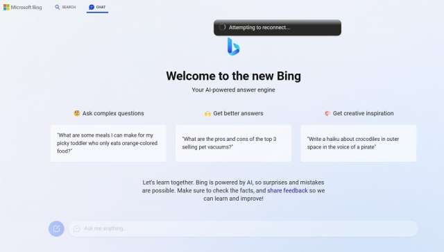 Nuovo Bing UI