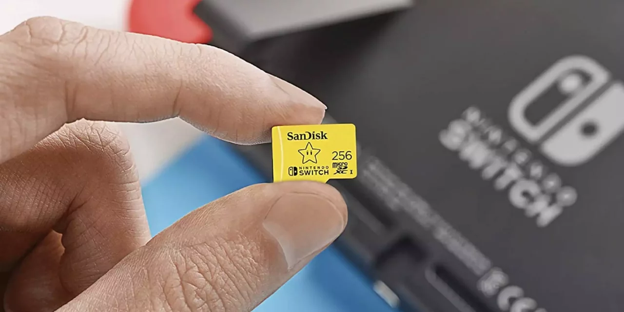 Scheda SanDisk da 256 GB per Nintendo Switch scontata del 65% (solo 35€)