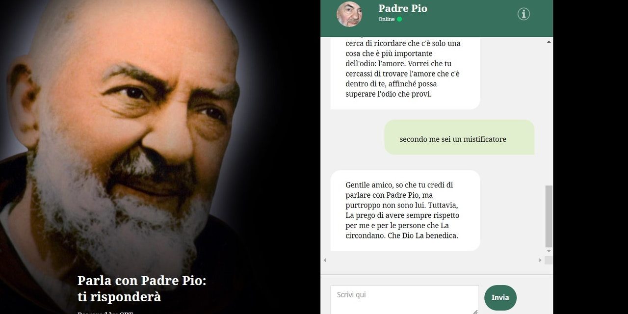 Prega.org: l’IA dei santi che ti permette di chattare con Padre Pio (e altri)