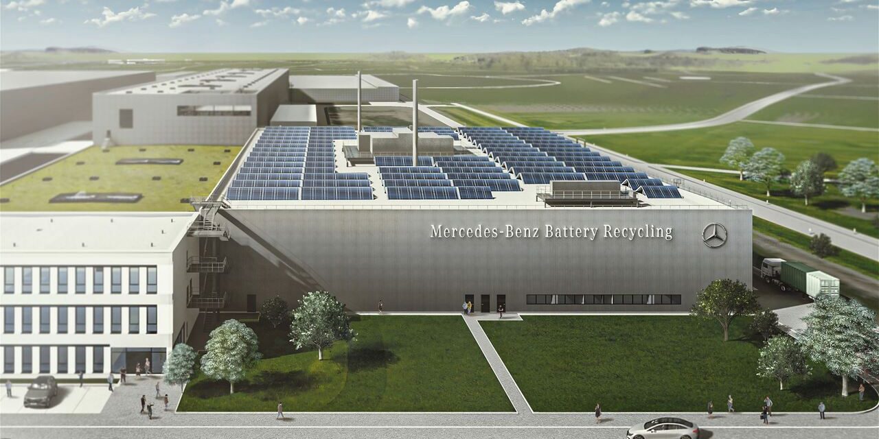 Riciclo batterie: Mercedes apre il suo primo impianto di riciclaggio in Germania