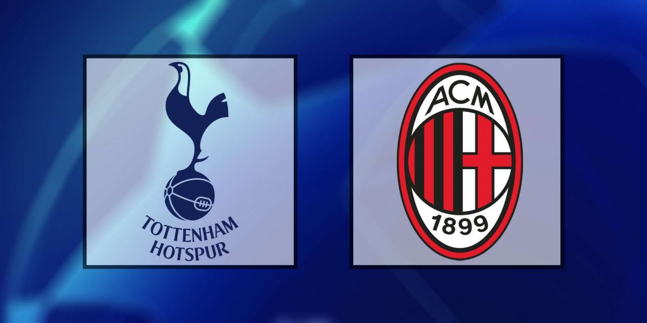 Come vedere Tottenham-Milan in streaming (Chamspions League)