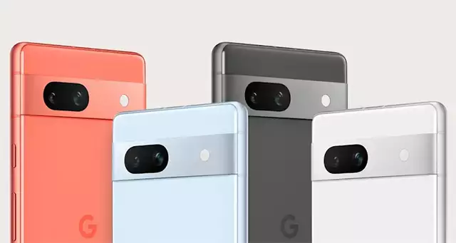 Le quattro colorazioni del nuovo smartphone Google Pixel 7a