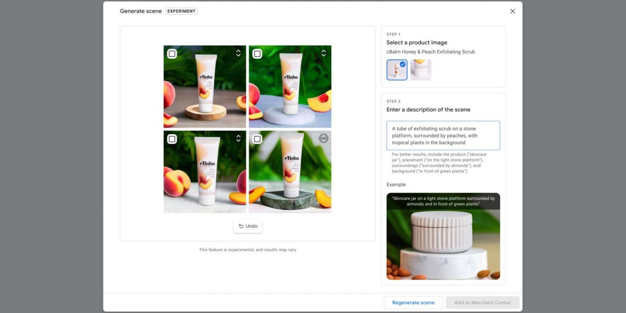 Google Product Studio crea immagini IA dei prodotti
