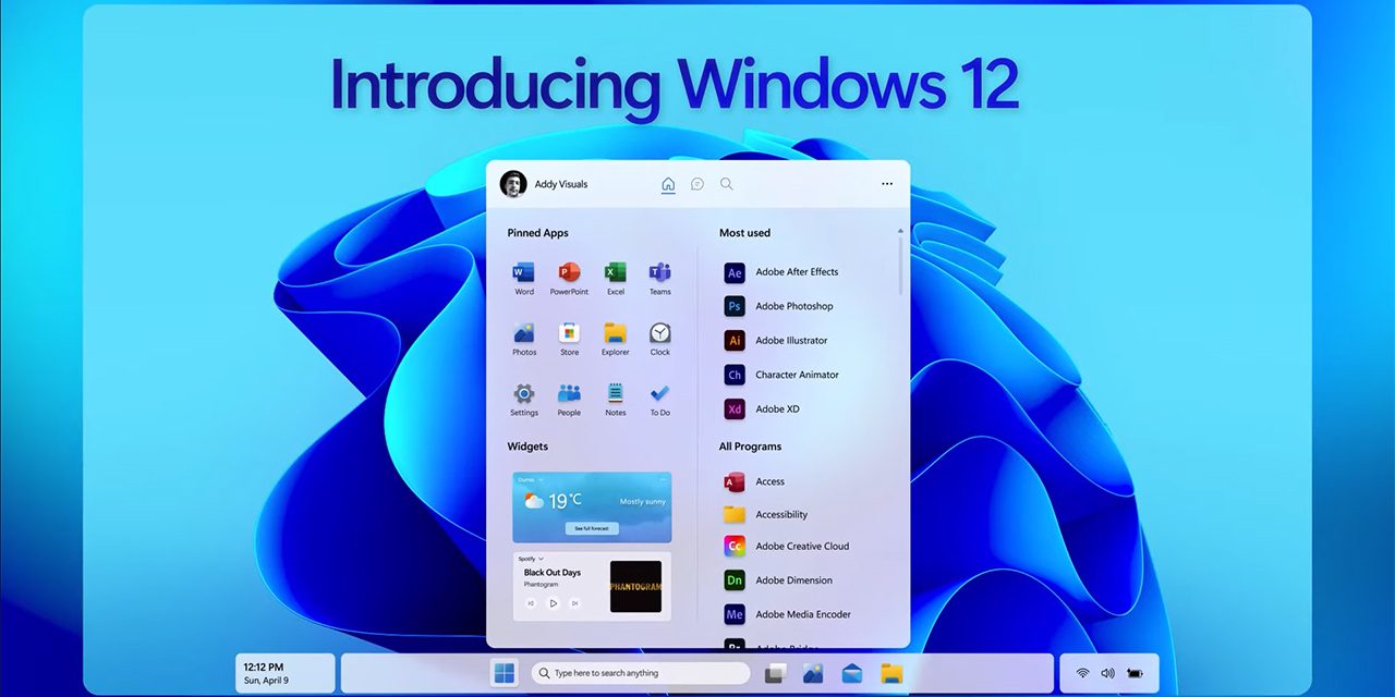 Windows 12, ecco il concept del nuovo OS che potrebbe convincere tutti