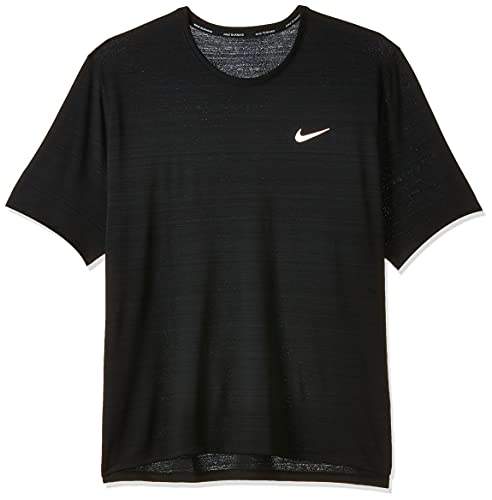 Nike Dry Fit Miler T-Shirt Black/Reflective Silv S