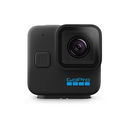 GoPro HERO11 Black Mini – Fotocamera d’azione impermeabile compatta con video Ultra HD 5.3K60, immagini fisse da 24,7 MP, sensore di immagine da 1/1,9″, streaming live, stabilizzazione