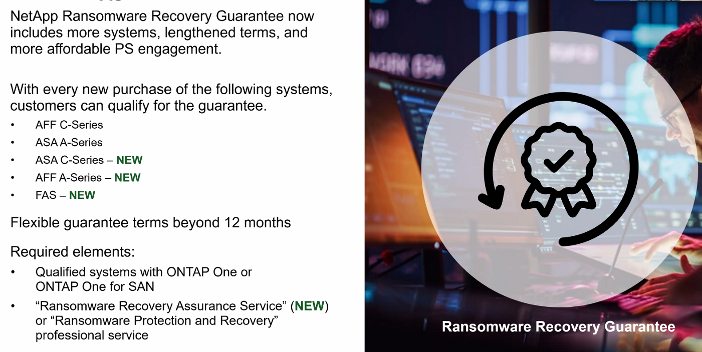 netapp ransomware guarantee