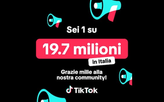 TikTok, oltre 19 milioni di persone lo utilizzano mensilmente in Italia