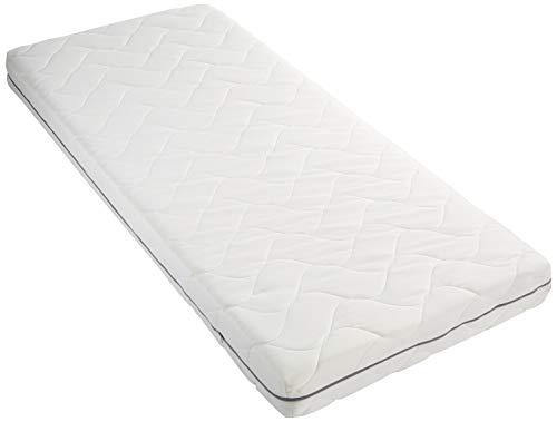 Amazon Basics, materasso in schiuma comfort a 7 zone, medio-rigido (H3), 80 x 190 cm