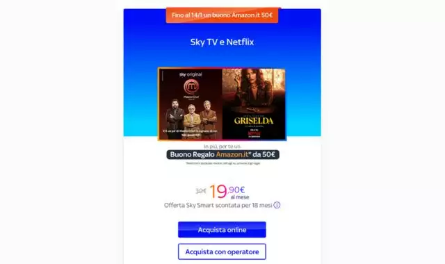 Sky TV e Netflix offerta