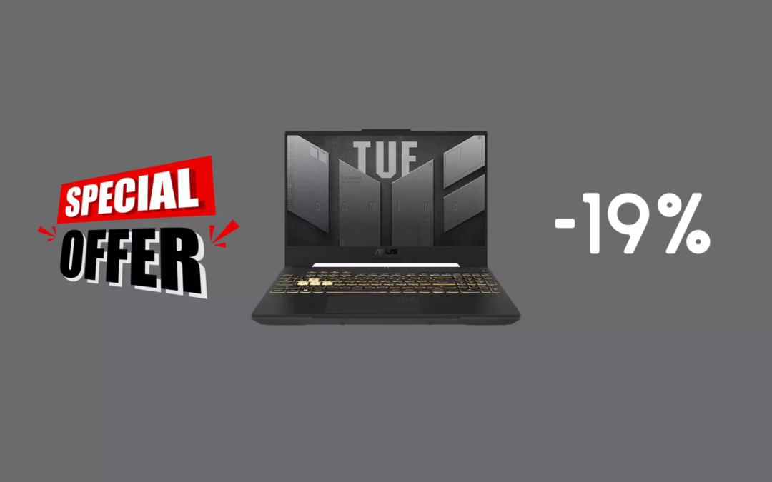 ASUS TUF Gaming F15 con RTX 3050 e 512 GB a SOLI 899€