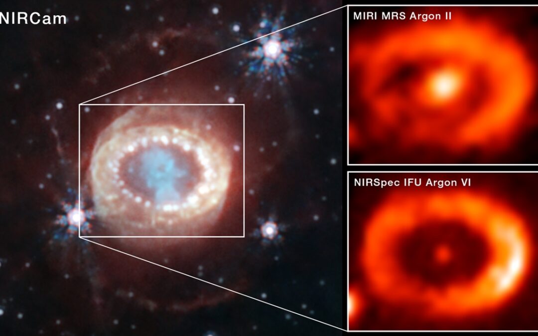 Il telescopio spaziale James Webb: prove di una stella di neutroni nata dalla supernova SN 1987A