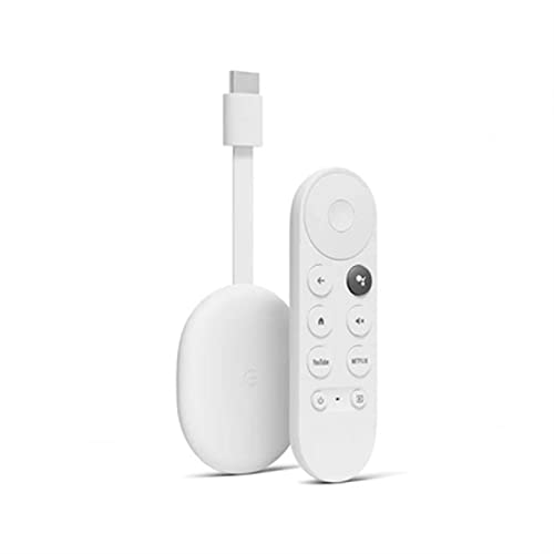 Google TV Chromecast con (HD) Bianco Ghiaccio – Intrattenimento in streaming sulla TV con telecomando e ricerca vocale – Guarda film, Netflix, DAZN e molto altro- Facile da installare