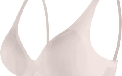 Cocila Donna Reggiseno Confortevole Senza Tracce Estivo Sottile Traspirante Senza Anello in Acciaio Super Bra Reggiseno Senza Spalline Reggiseni A Fascia Imbottiti