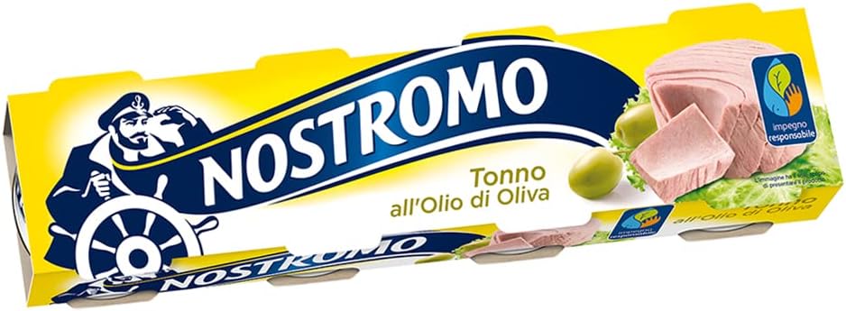 Nostromo – Tonno all’olio di oliva, 4 lattine da 70gr. Fonte di proteine, senza conservanti