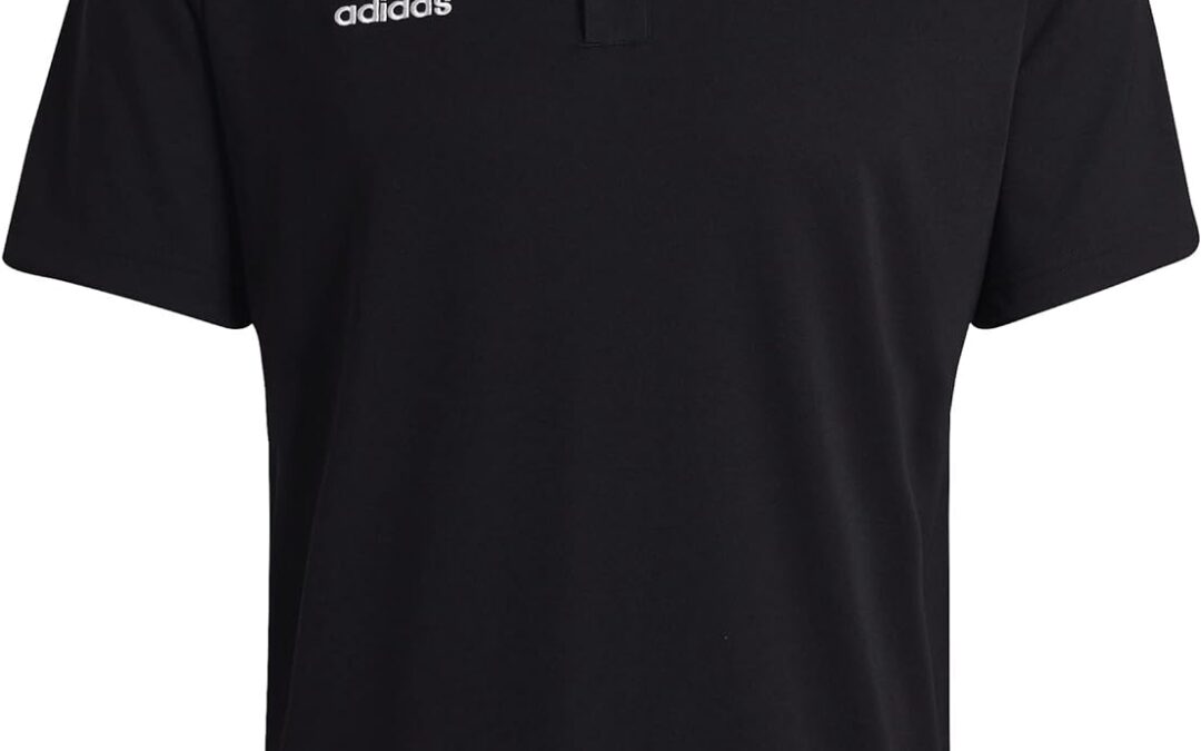 adidas Entrada 22 Short Sleeve Polo Shirt, Uomo, Black, XL