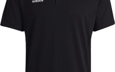 adidas Entrada 22 Short Sleeve Polo Shirt, Uomo, Black, XL