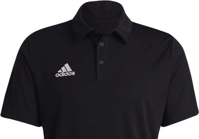 adidas Entrada 22 Short Sleeve Polo Shirt, Uomo, Black, XL