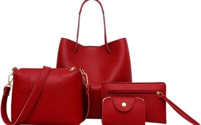 Piccole borse da donna sotto 5 4 pezzi donna modello pelle borsa a tracolla + borsa a tracolla + pacchetto carte offerte lampo borse donna